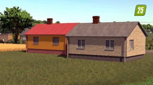 Packen Sie ein kleines polnisches Haus