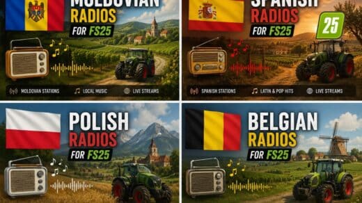 Belgische, spanische, moldauische und polnische Radiosender