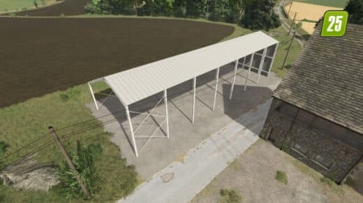 Landwirtschaftlicher Schuppen aus Metall