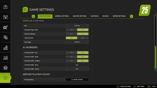 Server Spieleranzeige