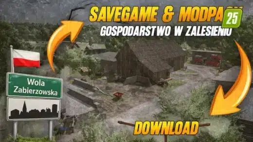 SAVEGAME & MODPACK „GOSPODARSTWO W ZALESIENIU“ Korios