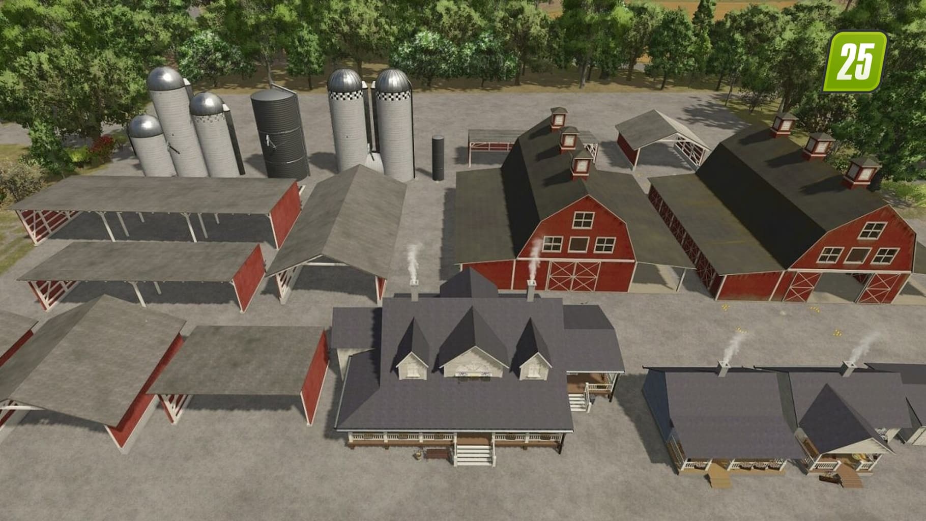 Amerikanische Farmgebäude