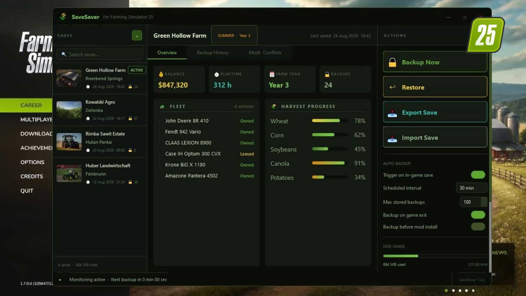 SaveSaver — Automatische Erstellung intelligenter Sicherungskopien