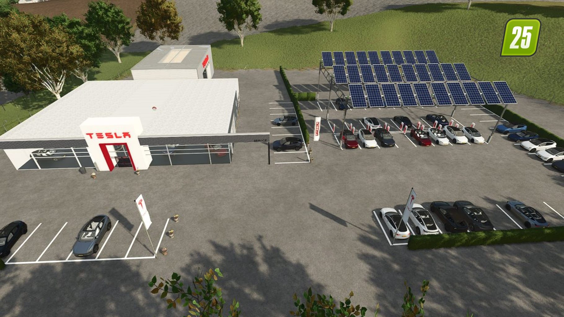 Tesla-Lieferzentrum