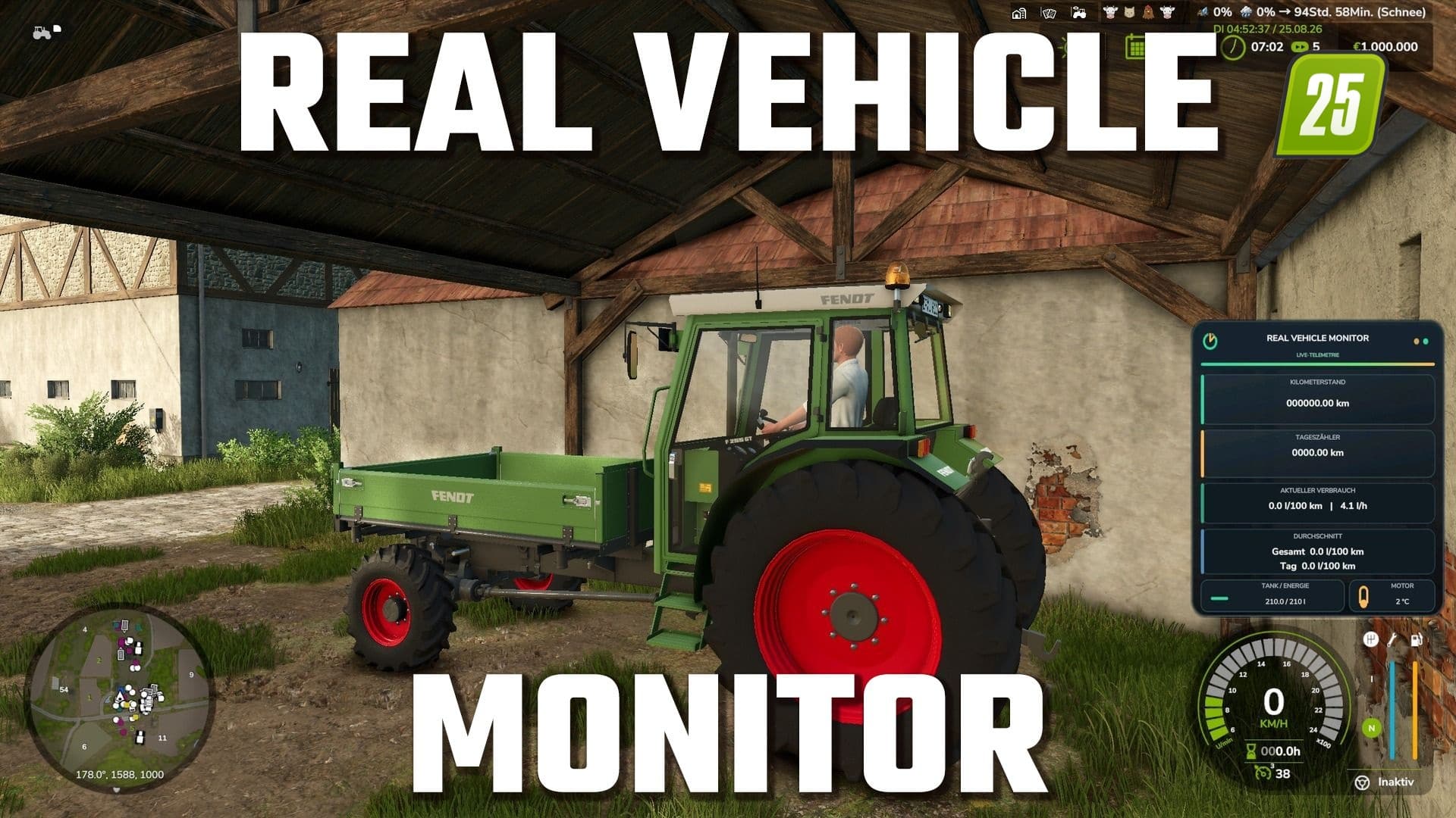 Echter Fahrzeugmonitor
