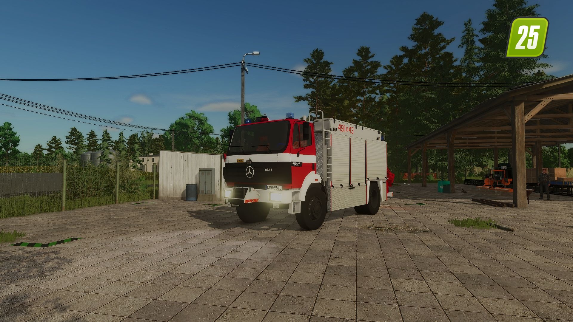 Mercedes Benz 1831 SCRt Saurus 491[N]43 JRG Mrągowo